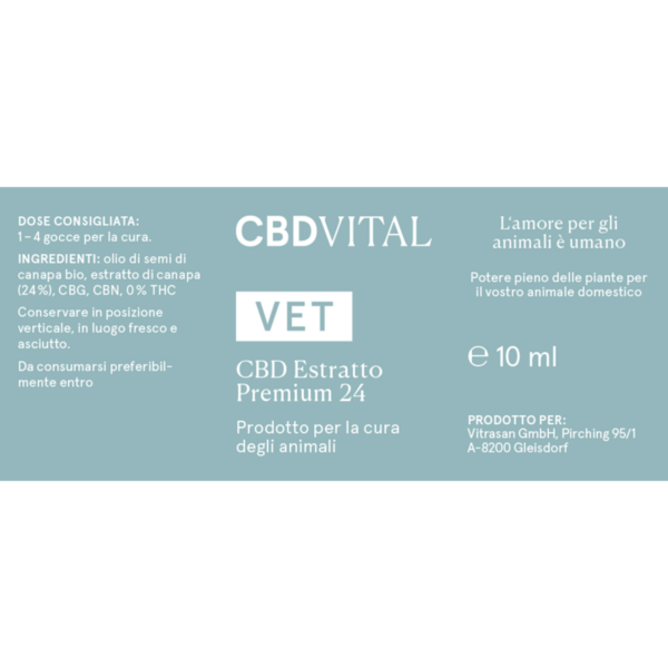 VET CBD Extrakt Premium 24% 10ml - Image 2